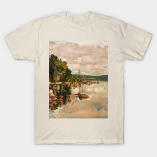 Cloudy Morning at the Lake T-Shirt